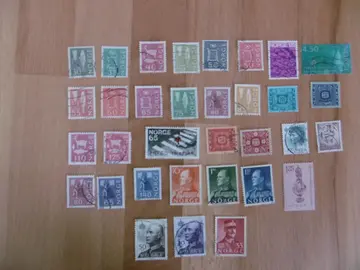 Timbres NORVEGE LOT 3