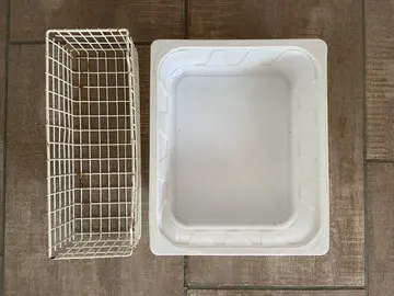 lot de deux bacs de rangement