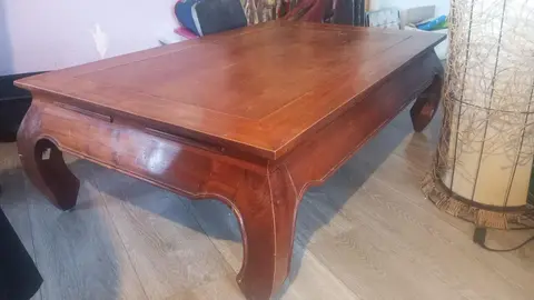 table bois exotique