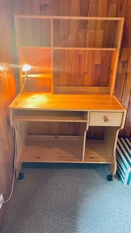 bureau secrétaire bois moderne