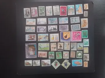 50 timbres lot, du 6 mai