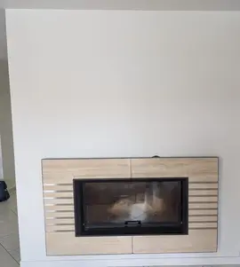 cheminée insert 11 kw démontée et nickel
