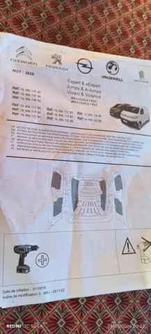 habillage intérieur sol et parois jumpy expert vivaro