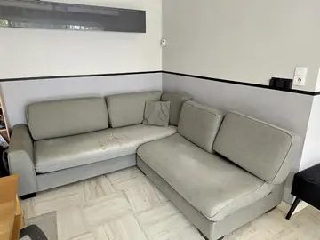Canapé d'angle 5 places déhoussable ( non convertible) + son fauteuil