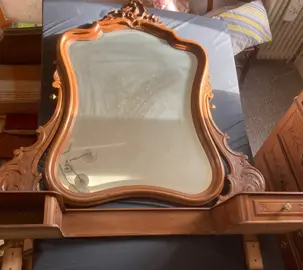 Miroir ancien avec 2 tiroirs attenants Don