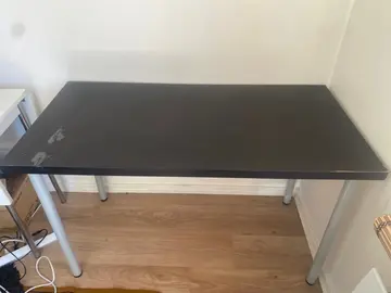 bureau noir IKEA 120x60cm