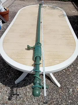 Tringle à rideaux complète en bois 190cm