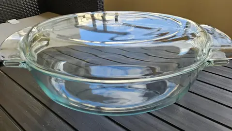 Cocotte en verre pyrex