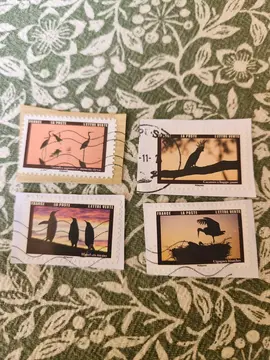 Timbres Animaux au crépuscule