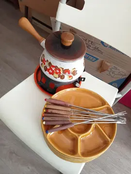 Service à fondue bourguignonne vintage