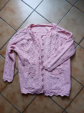 gilet tricotée main T 52/54