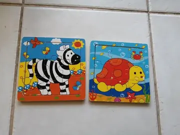 Puzzle en bois x 2