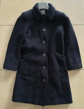 Manteau long en laine noir ETAM 34