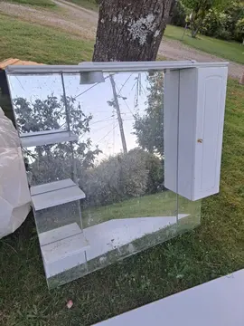 meuble avec vasque et miroir