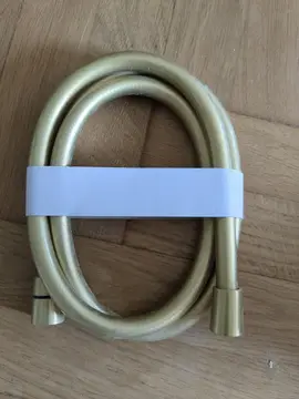 tuyau de douche doré neuf