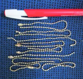 LOT MINI CHAINETTES METAL