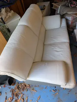 canapé cuir blanc