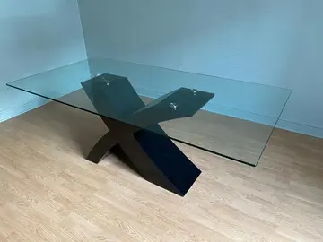 table en verre