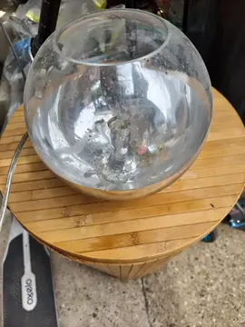 lampe à poser boule verre