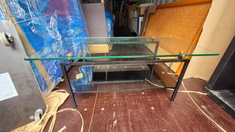 Table basse en verre
