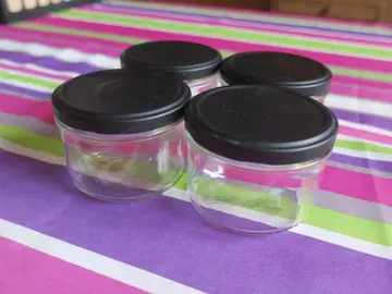 Lot de 4 POTS en verre