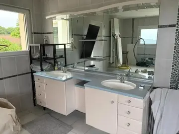 meuble double vasque + baignoire