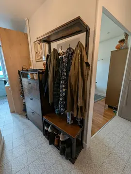 Porte-manteau entrée stylée industriel