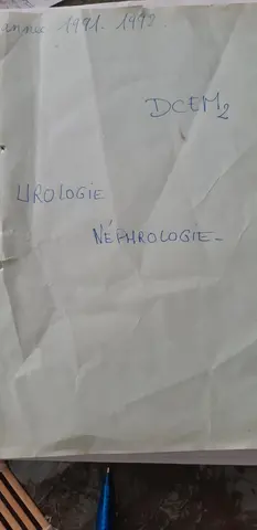 cours medecine 3eme année urologie- néphrologie-1991
