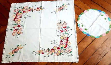 Donne 2 napperons en coton