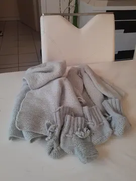Lot bébé tricoté main