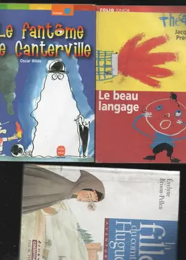donne 3 livres de poche