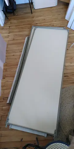 Portes coulissantes 191cm x 72cm + 2 rails