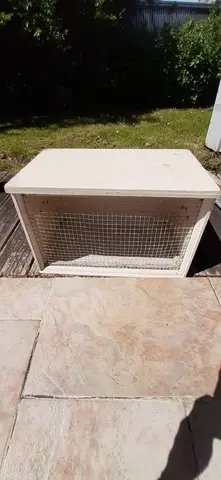 caisse de transport en bois pour chat