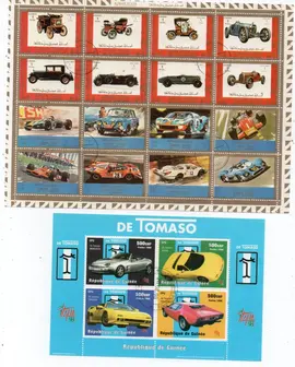 Donne timbres thematique Automobile