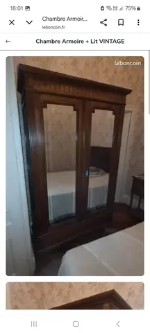 Armoire et lit