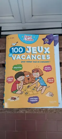 cahier de vacances CE1/CE2 déjà fait au crayon
