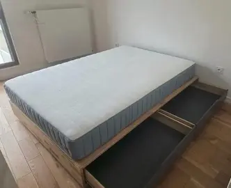 lit IKEA Mandal 140 x 200 avec 4 tiroirs