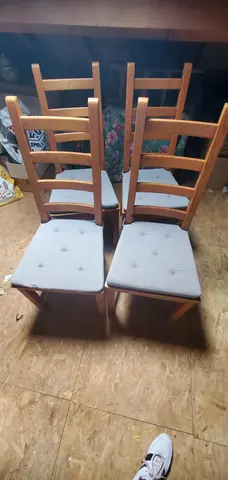 lots de 4 chaise en bois ikea