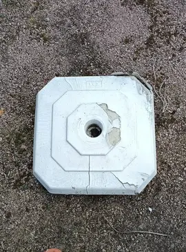 socle pied de parasol