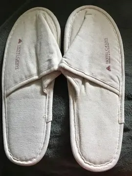 Chaussons d'hôtel neufs en toile 39-40