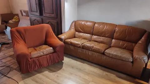 fauteuil et canapé en cuir