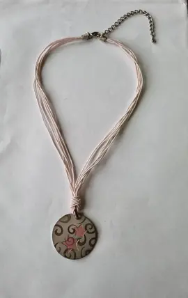 Collier 2 étoiles roses