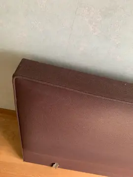 tête de lit tissu marron