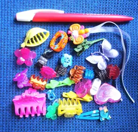 LOT MINI PINCES A CHEVEUX POUR POUPEE