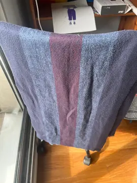 longue écharpe bleue violet