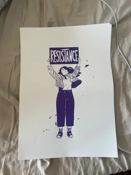 sérigraphie féministe format A3