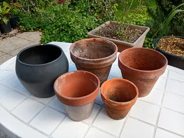 Pots en terre cuite