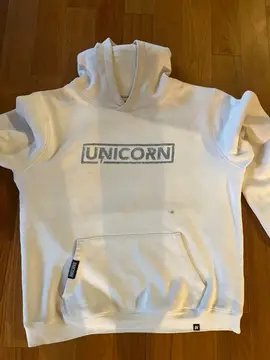 hoodie unicorn taille L Blanche