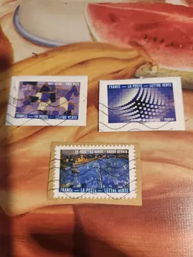 Timbres "Le bleu dans l'art"