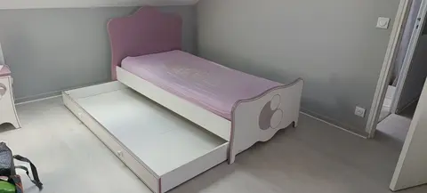 lit ado fille avec tiroir integral